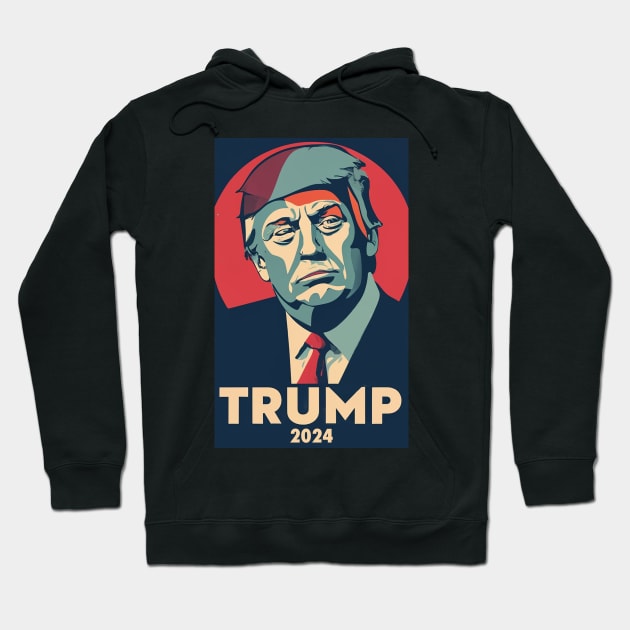 Trump 2024 Hoodie by Dysfunctional Tee Shop